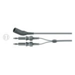 Silicone European Bipolar Cable 10' (3.0 m)